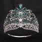 European Miss Universe Big Forest Crystal Wedding Crowns Cubic Zircon Crown Queen Rhinestone Tiara Party Stage Show Hair Jewelry GiFTiFY