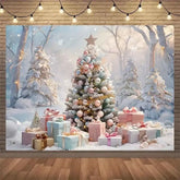 White Christmas Fireplace Background Xmas Tree Garland Gift Photography Backdrop Family Kids Holiday Party Banner Photo Studio by DSERS