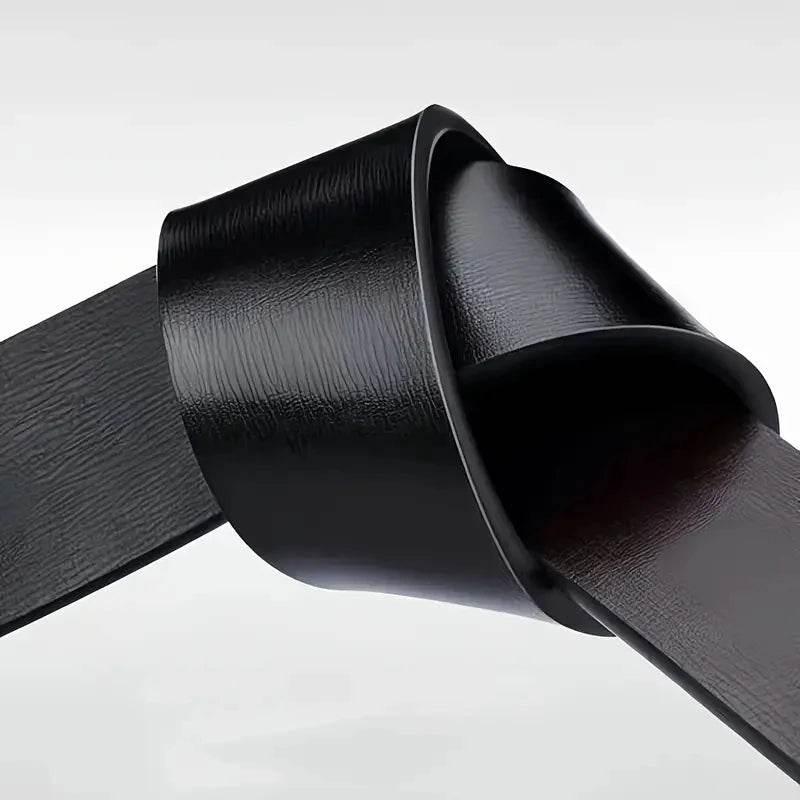 Stylish Men's PU Leather Belt - Fashion Belts for Daily Life, Leisure, Party, Festival, Work, and Business Automatic Buckle Belt by DSERS