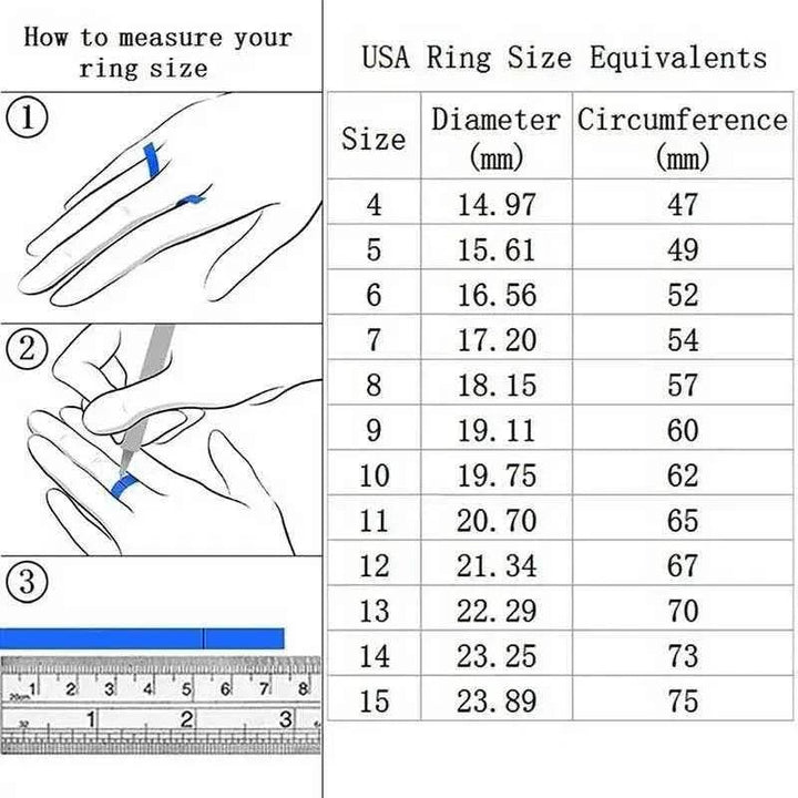 2pcs/set Luxury Crystal Female AAA Zircon Stone Ring Set For Women Fashion Bridal Wedding Rings For Women Love Rings - GiFTiFY