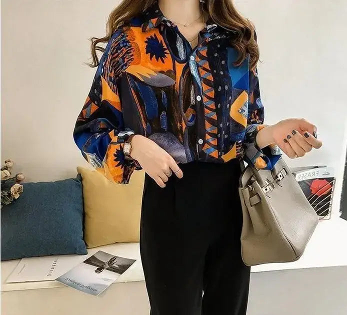 Chic Loose Chiffon Shirt for Women