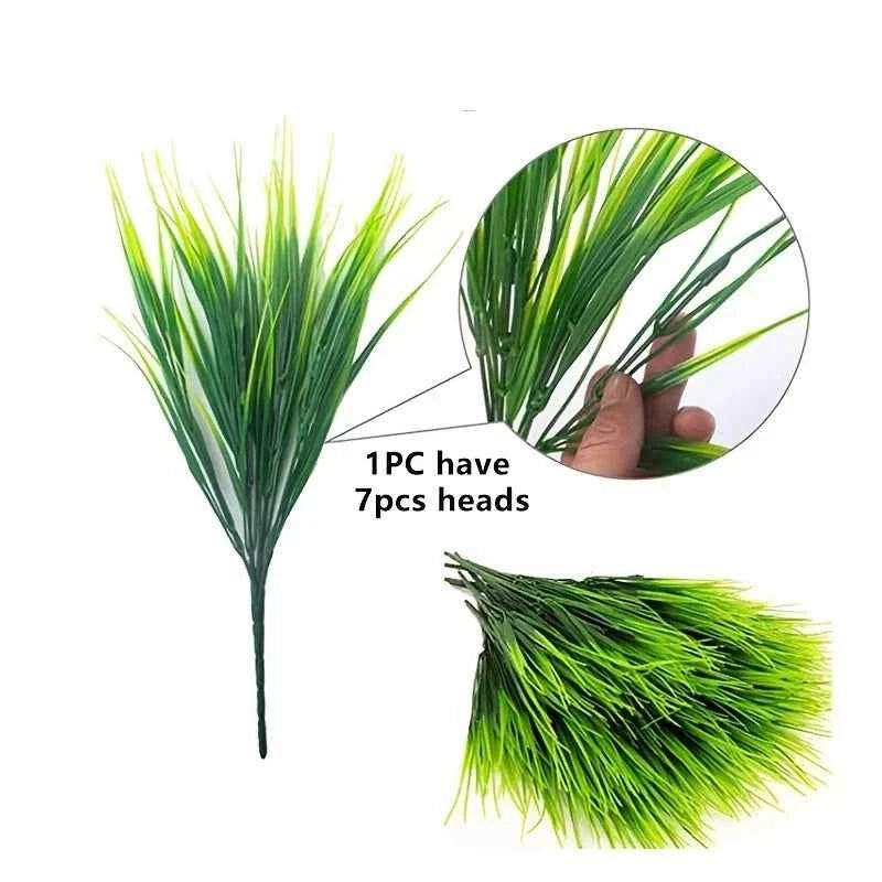 1pc Artificial Plant Plastic Persian Fern Flowers Home garden Wedding outdoors Party Balcony Decor Arrangement Festival Diy gift by DSERS
