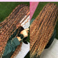 Boho Knotless Braided Wigs Synthetic Full Lace Braids With Curly Hair Ends Goddess Ombre Blonde Box Braided Wigs With Baby Hair GiFTiFY