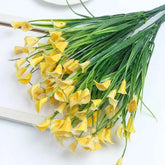 Artificial Calla Lily Bouquet 33cm Fake Flowers for Indoor Home Room Decor Garden Wedding Decora Outdoor Vase Flower Arrangement by DSERS