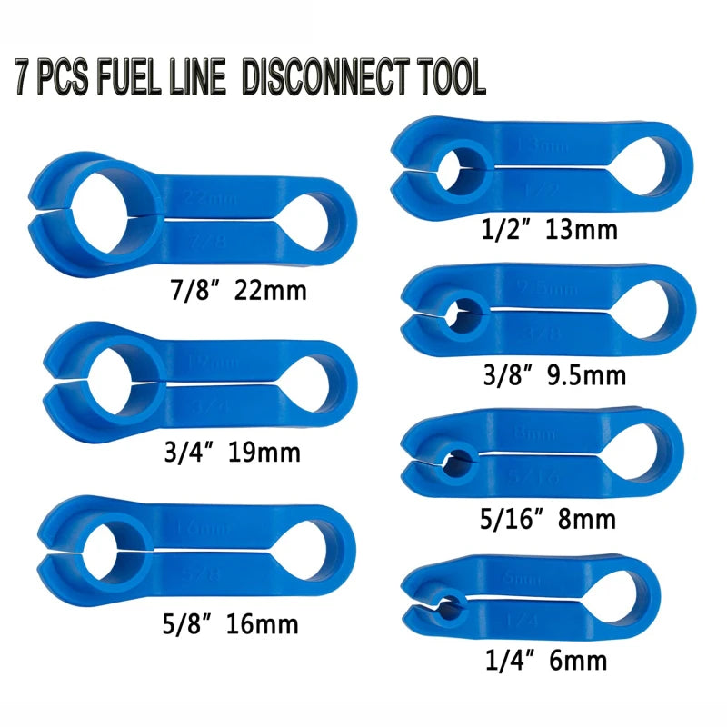 1 Set 7/16pcs Car Auto AC Line Disconnect Tool Fuel Line Disconnect Fuel Line Angled Disconnect Tool Set Fuel Line Removal Tools by GiFiFY