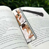 Custom Photo Bookmark Personalized Book Marks with Tassel Personalized Engraved Text Color