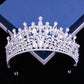 Baroque Pink Opal Crystal Bridal Crown Royal Queen Tiaras Rhinestone Pageant Prom Diadem Princess Wedding Crown Hair Accessories GiFTiFY