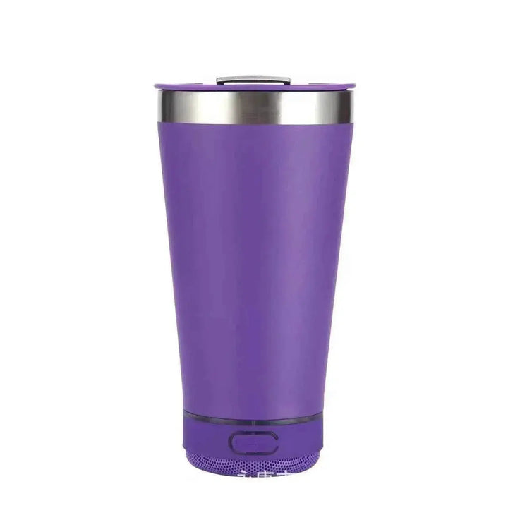 16oz smart bluetooth speaker car portable car cup creative bottle opener stainless steel thermos cup - GiFTiFY