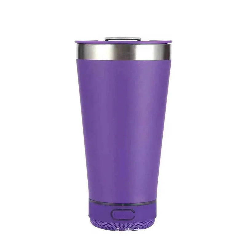 16oz smart bluetooth speaker car portable car cup creative bottle opener stainless steel thermos cup bluetooth speaker car portable by DS