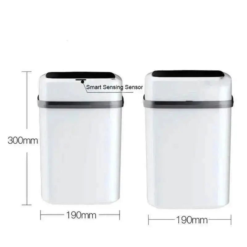 Kitchen Trash Bin 13L Bathroom Touch Trash Can In The Toilet Smart Garbage Bucket Waste Bins Dustbin Smart Trash Can Kitchen Trash Bin by DS