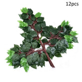 12pcs/Lot Artificial Leaf Fake Flower Decoration Home Wedding Party Scene layout DIY Simulation Plant Ficus Leaves Decor Acces