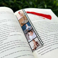 Custom Photo Bookmark Personalized Book Marks with Tassel Personalized Engraved Text Color