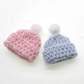 12Pcs Handmade mini crochet Hat for baby shower baptism dolls party favors sewing Applique - GiFTiFY