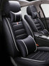 5-Piece Universal Car Seat Covers Set Beige PU Leatherette With Neck Lumbar Pillows All Season GiFiFY