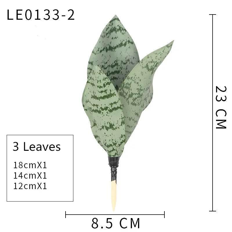 Artificial Succulents Plants House Decoration Accessori Tropical Fake Long Leaf Bonsai Hotel Party Home Decor Photo Props by DSERS