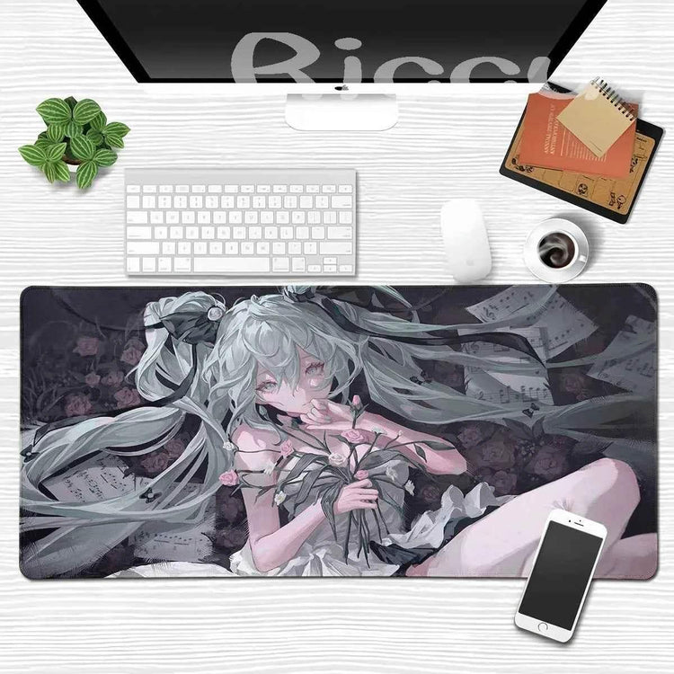 Large Gaming Mouse Pad Hatsune M-miku Mousepad PC Gamer Desk Mat Office Decoration Mouse Mat E-Sports Playmat Game Accessories - GiFTiFY