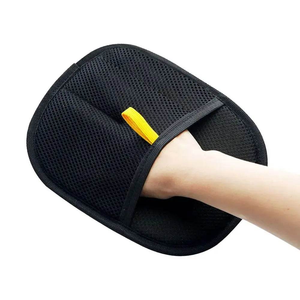 Pet Static Hair Removal Gloves Washable Reusable Static Dust Brush Multifunctional Mesh Cloth Pet Grooming Gloves Home Pet Static Hair Removal Gloves by DSERS