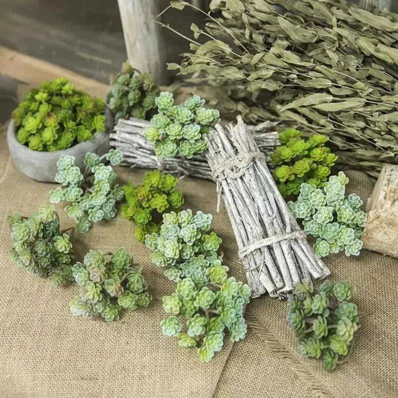 24 Heads Mini Artificial Cactus Plant Plastic Realistic Artificial Succulent Plant Real Touch Micro Landscape Decoration by DSERS