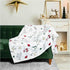 Christmas Blanket Soft, Decorative Blankets for Bed Cozy Throws for Sofa, Soft Plush Throw Embroidered Home Sweet Home - GiFTiFY