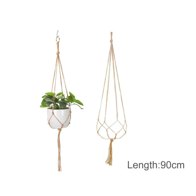 Hanging Plant Handmade Macrame Plant Hanger Flower Pot Planter Hanger Wall Decor Courtyard Garden Hanging Planter Hanging Basket by DSERS