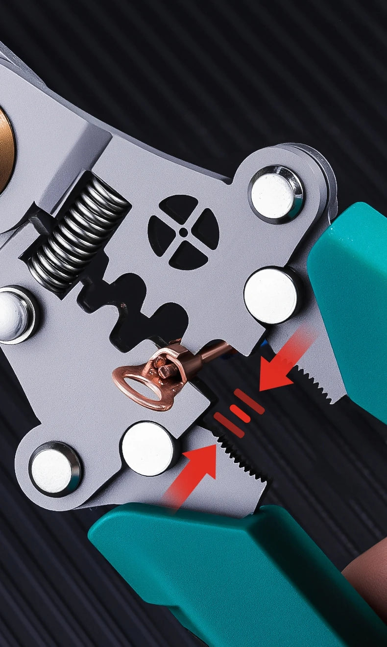 Multifunctional Wire Stripper with Electrical Test Pen Foldable Cable Cutter Crimper Tool, Electrical Folding Pliers for Cutting GiFTiFY