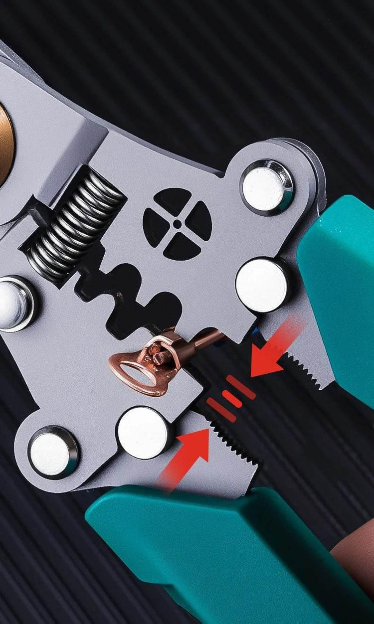 Multifunctional Wire Stripper with Electrical Test Pen Foldable Cable Cutter Crimper Tool, Electrical Folding Pliers for Cutting - GiFTiFY