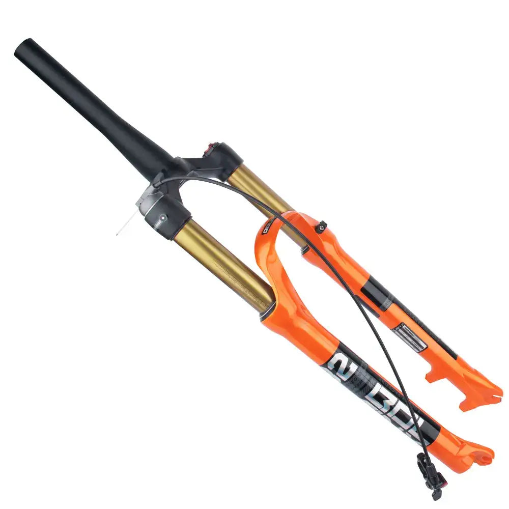 Bolany MTB Bicycle Fork Magnesium Alloy Air Suspension 26 27.5 29 Inch 32 HL RL100mm Bike Fork Lockout For Cycling