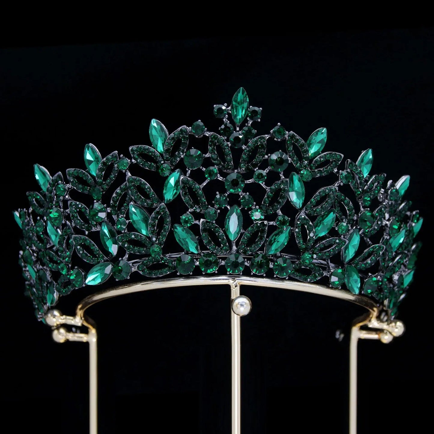 Luxury Blue Crystal Wedding Crown Bridal Headwear Brithday Party Rhinestone Diadem Headband Handwork Headpiece for Women Tiaras GiFTiFY