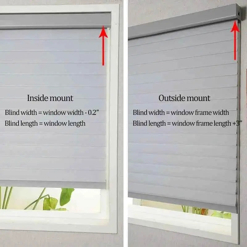 SmartMatters Electric Shangrila Blinds Smart Zigbee Blackout Zebra Shades for Windows and Doors Wifi Tuya Alexa Google Assistant - GiFTiFY