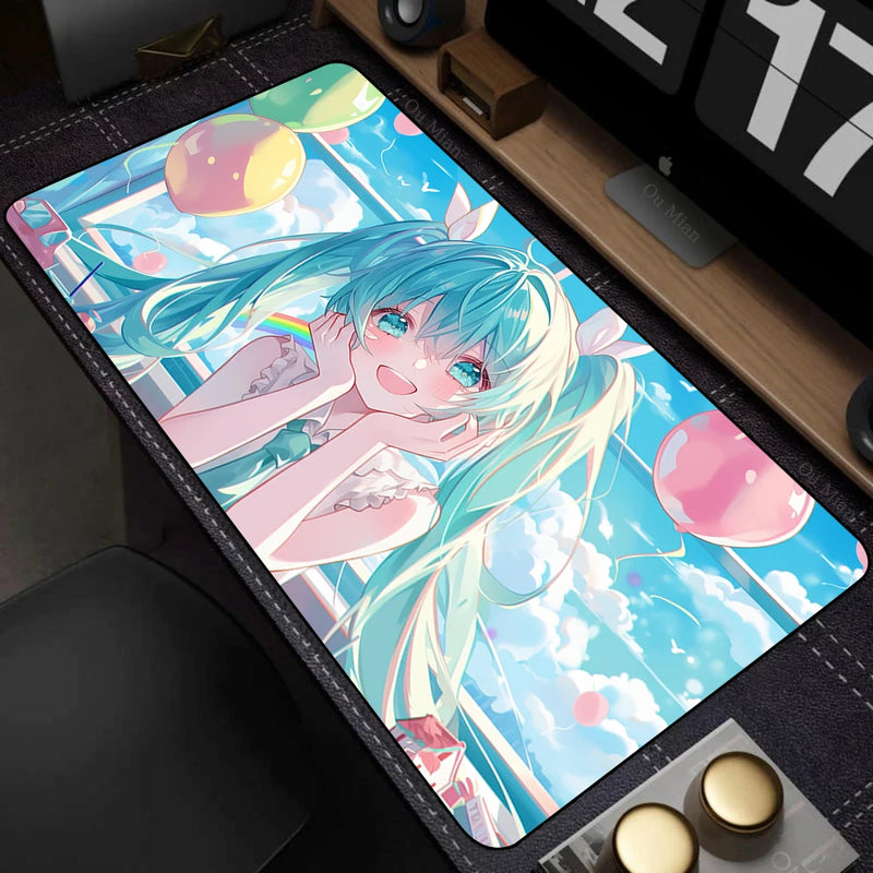 Popular virtual diva H-Hatsune Cute Miku Mouse Pad Mouse pads by DSERS