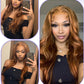 Colored Ginger Blonde 9X6 Glueless Lace Front Human Hair Wig Ready To Go&Wear Glueless Body Wave Lace Wig Burgundy Straight Wigs GiFTiFY