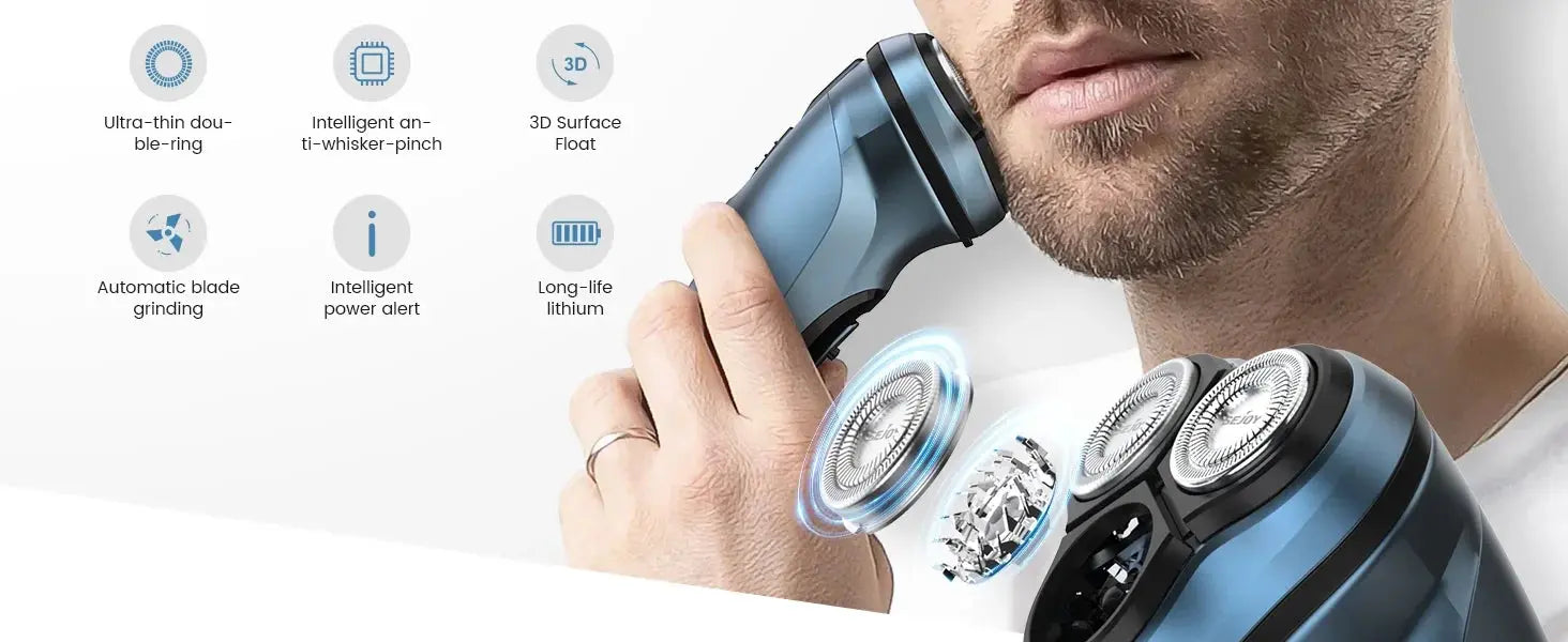 Sejoy Electric Razor for Men Rechargeable Electric Razor Shaving Machines  Mens Electric Shavers, - GiFTiFY