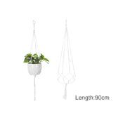 Hanging Plant Handmade Macrame Plant Hanger Flower Pot Planter Hanger Wall Decor Courtyard Garden Hanging Planter Hanging Basket - GiFTiFY