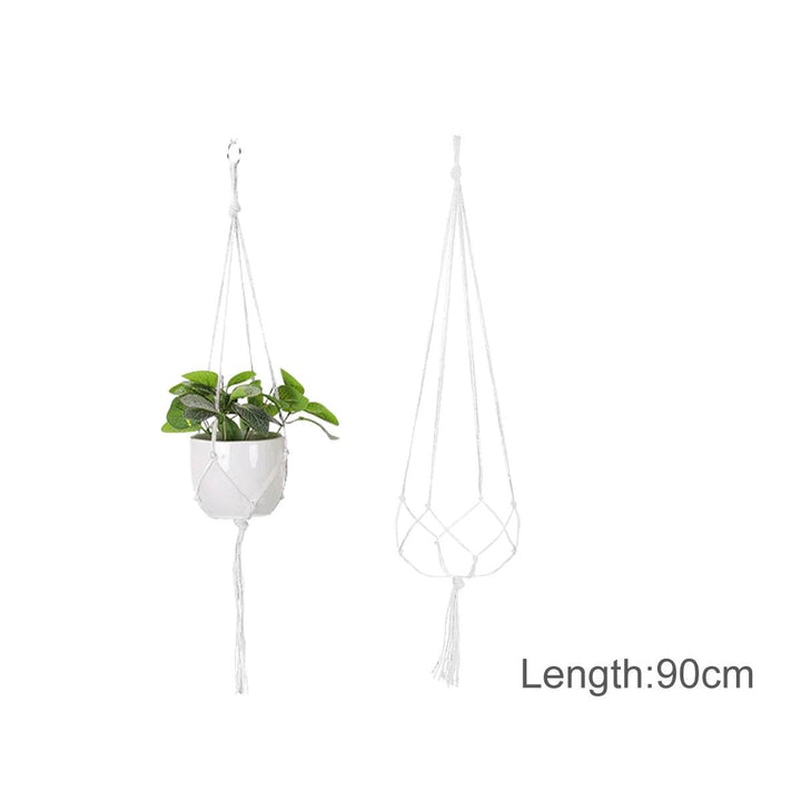Hanging Plant Handmade Macrame Plant Hanger Flower Pot Planter Hanger Wall Decor Courtyard Garden Hanging Planter Hanging Basket - GiFTiFY