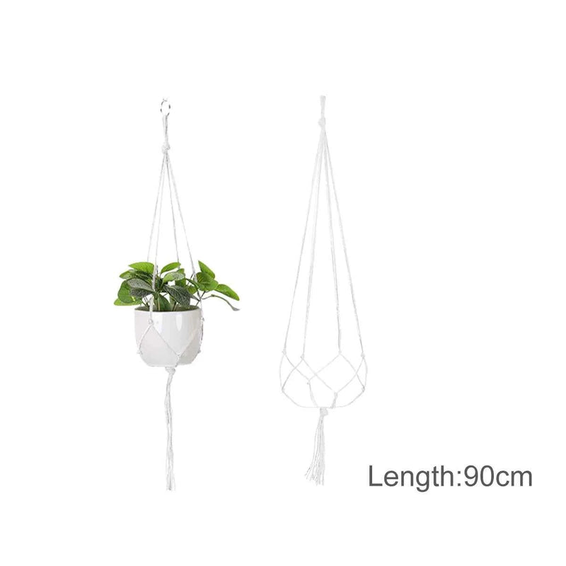 Hanging Plant Handmade Macrame Plant Hanger Flower Pot Planter Hanger Wall Decor Courtyard Garden Hanging Planter Hanging Basket by DSERS