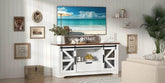 Modern TV Stand for TVs up to 60’’, Entertainment Center w/1 Drawer & 2 Storage Cabinets, Large Media Console Cabinet - GiFTiFY