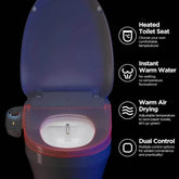 Electric Bidet Toilet Seat with Wireless Remote - Elongated Heated Bidet Toilet Seat - Bidet Warm Water with Dryer, bidet for pleasure Electric Bidet Toilet Seat by Zopi / AliExpress
