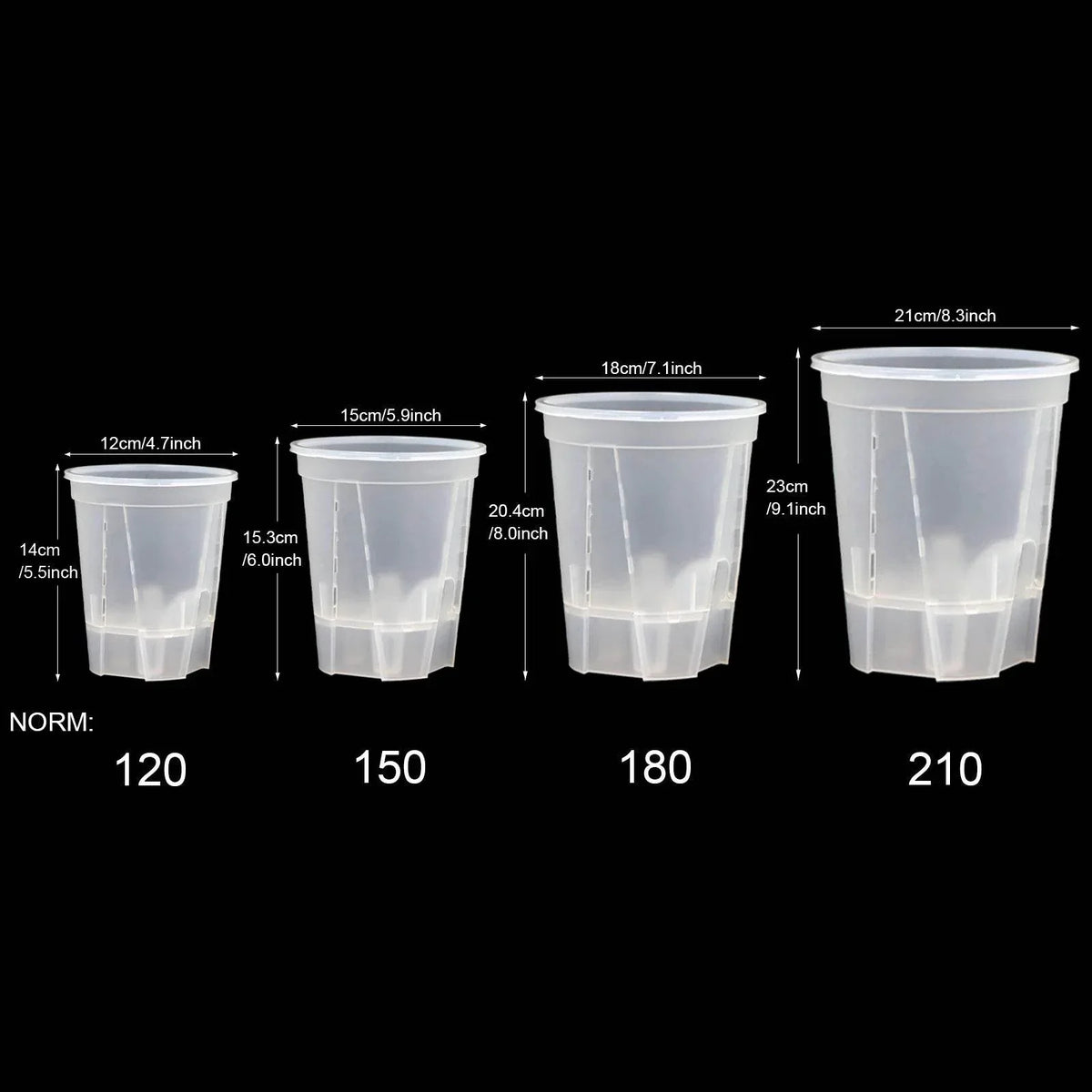 Premium Clear Desktop Resin Flower Pot, Transparent Nurturing Your Green Plants - Suitable for Placing Orchids by DSERS
