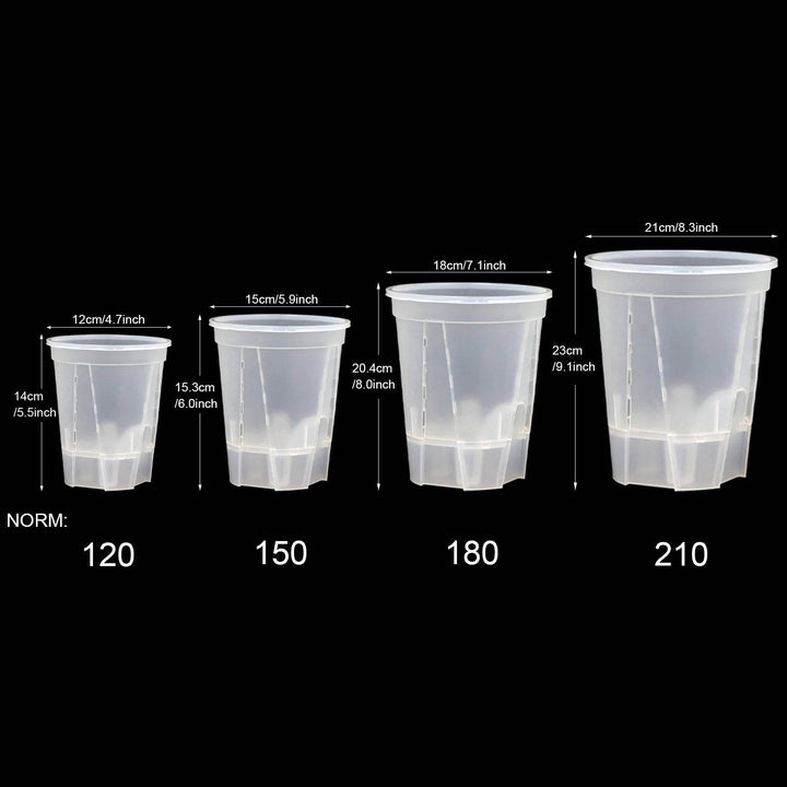 Premium Clear Desktop Resin Flower Pot, Transparent Nurturing Your Green Plants - Suitable for Placing Orchids - GiFTiFY