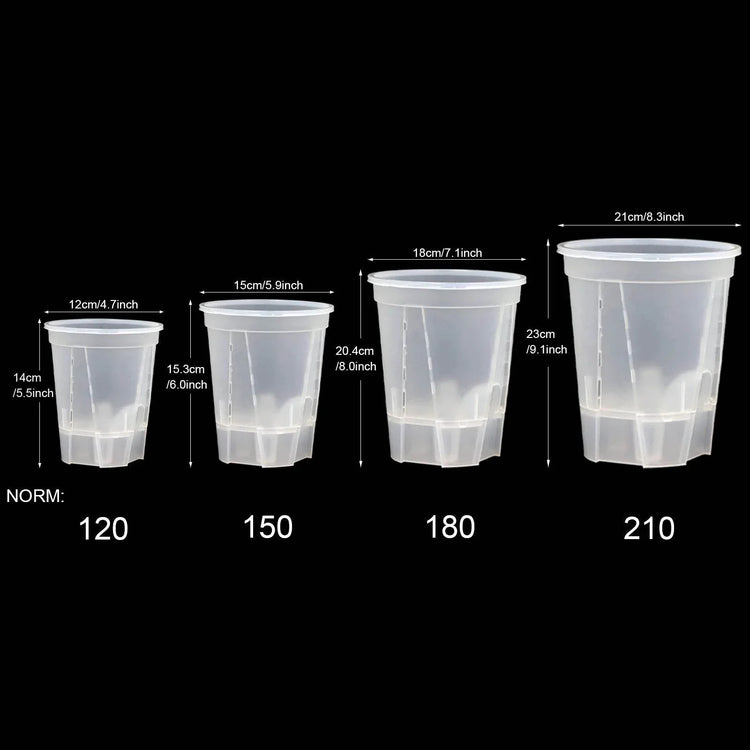 Premium Clear Desktop Resin Flower Pot, Transparent Nurturing Your Green Plants - Suitable for Placing Orchids - GiFTiFY