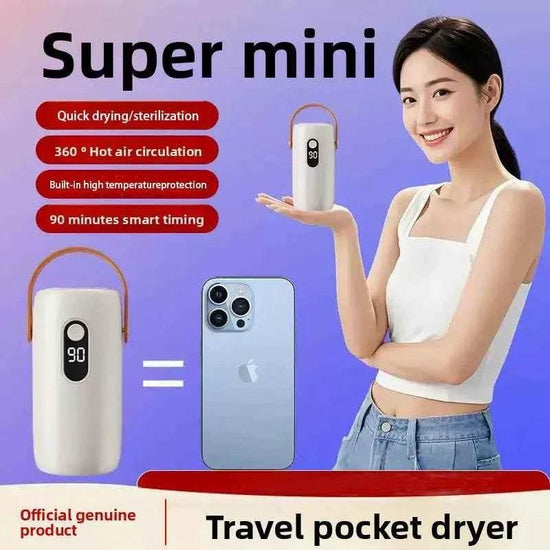 Portable Clothes Dryer Compact Electric Drying Machine for Home Foldable Clothes Dryer Convenient clothing drying in dormitories - GiFTiFY