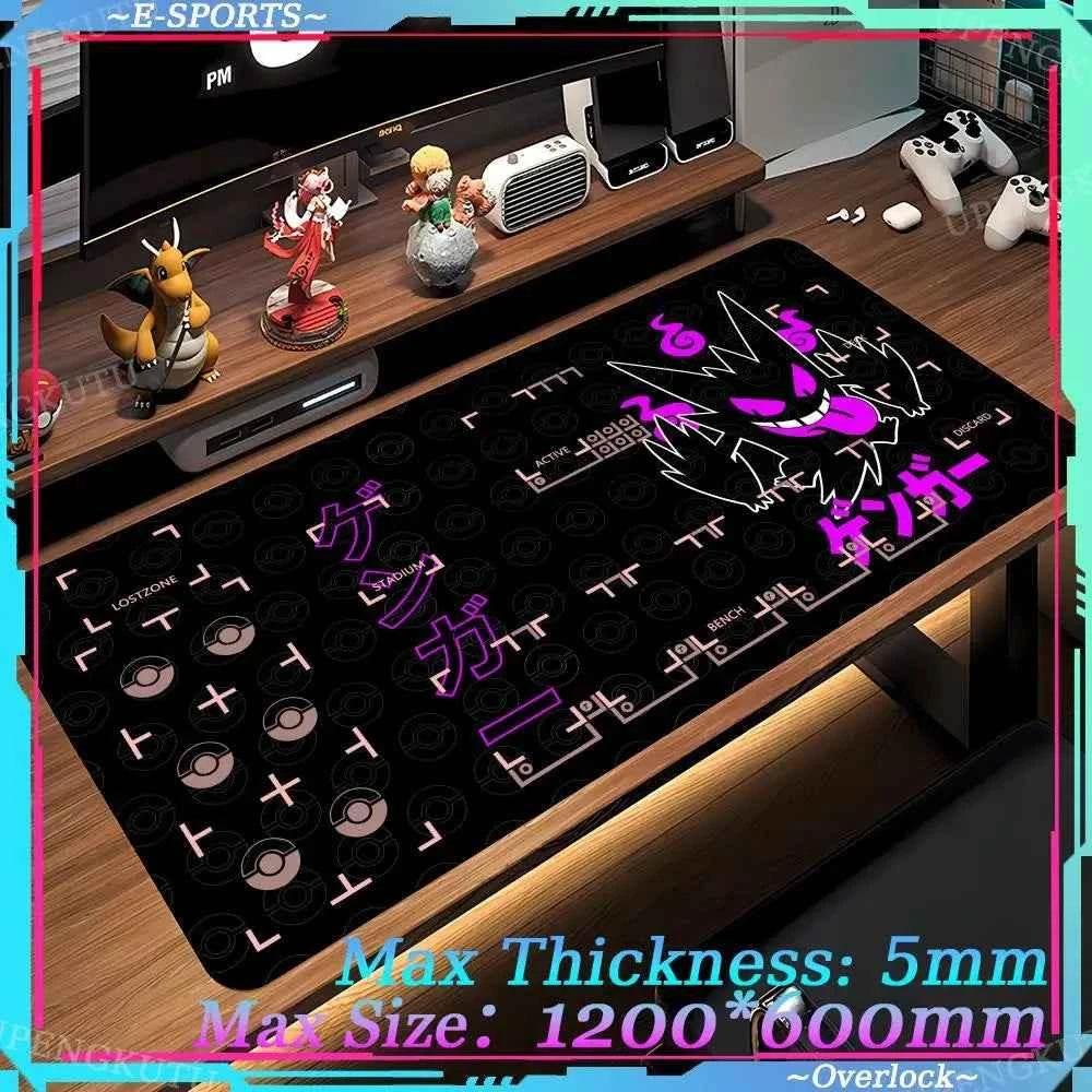 Mouse Pad Large Desk Mat P_Pokemones Anime Playmat 900x400 Xxl TGM PTCG Card Games Speed Computer and Office Gamer Cabinet mat - GiFTiFY