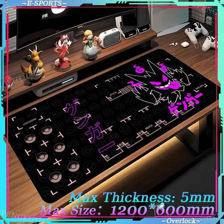 Mouse Pad Large Desk Mat P_Pokemones Anime Playmat 900x400 Xxl TGM PTCG Card Games Speed Computer and Office Gamer Cabinet mat - GiFTiFY