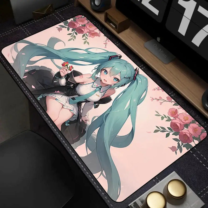 Popular virtual diva H-Hatsune Cute Miku Mouse Pad Mouse pads by DSERS