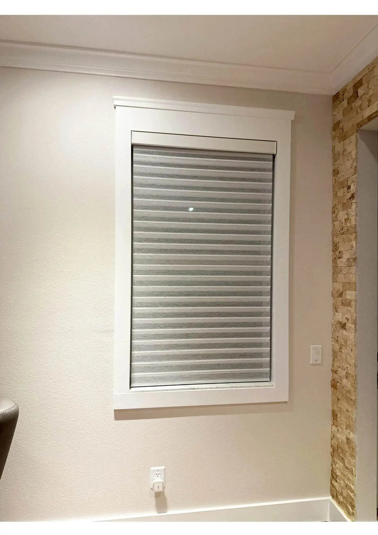 SmartMatters Electric Shangrila Blinds Smart Zigbee Blackout Zebra Shades for Windows and Doors Wifi Tuya Alexa Google Assistant - GiFTiFY