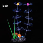 Simulation Aquatic Plants Fluorescent Silicone Water Grass Fish Tank Landscape Aquarium Decoration Coral Landscaping Home Decor - GiFTiFY