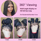 Synthetic Small Square Cornrows Braided Wigs Full Lace Knotless Box Braids Wig For Black Women 36 Inch Locs Goddess Braiding Wig GiFTiFY
