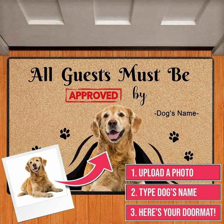 Personalized Dog Cat Welcome Mat Custom Doormat With Pet&