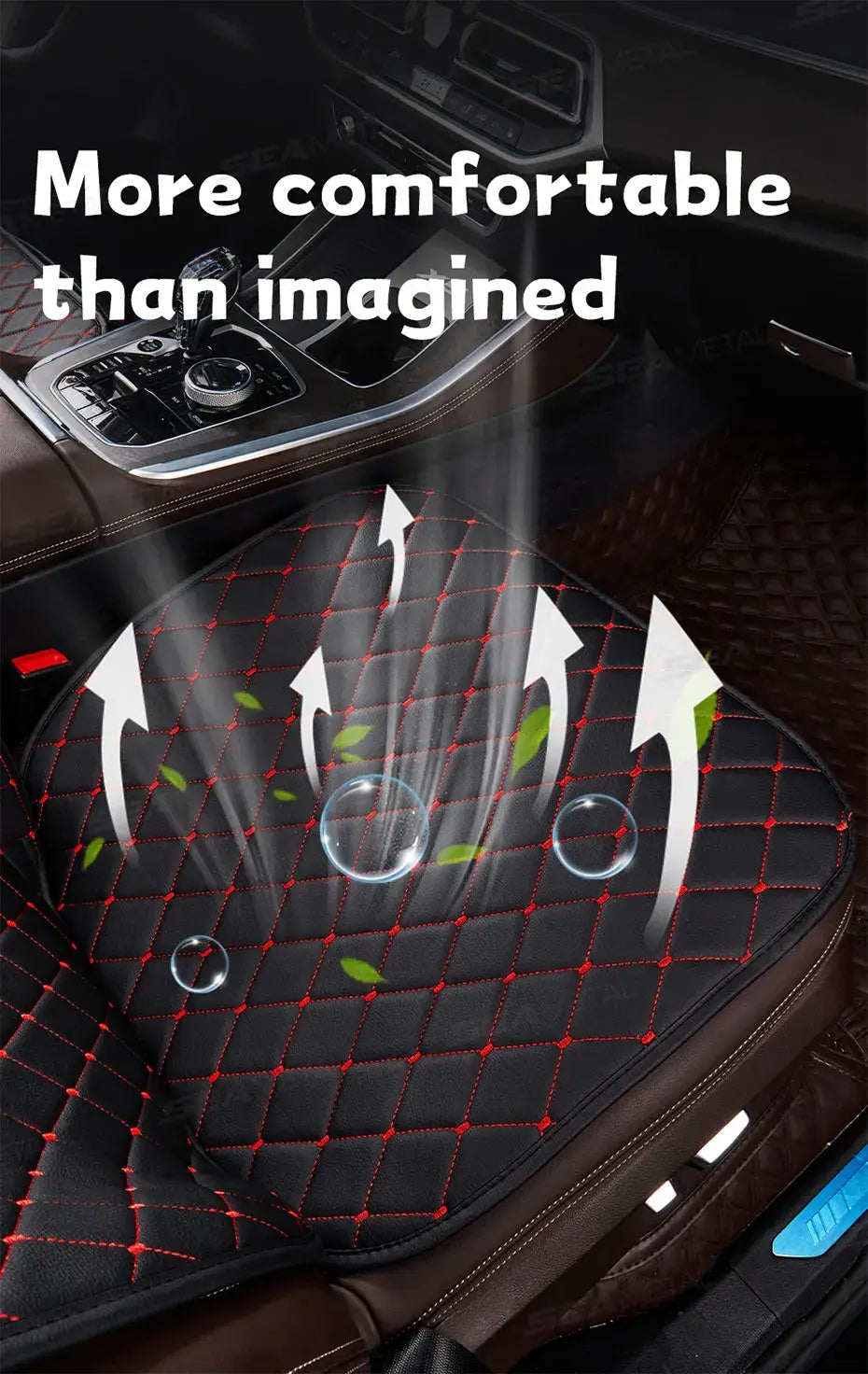 Black Quilted Leather Car Seat Covers