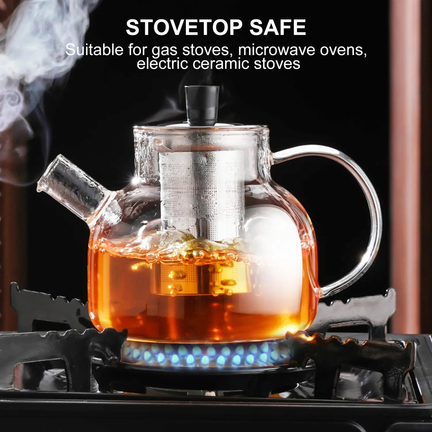 Glass Teapot Camping Water Bottle